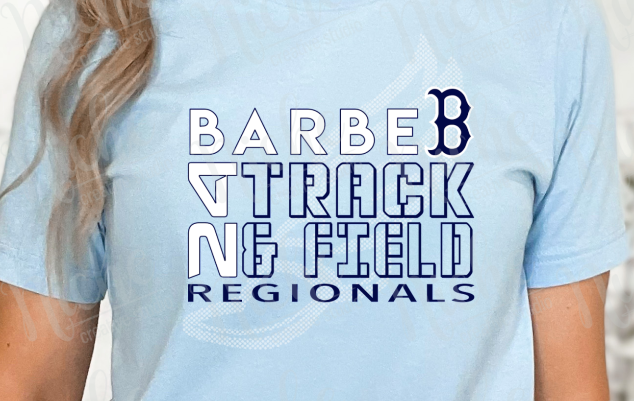 BAR1764 Barbe Regional Track N Field DECAL