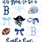 -BAR1916 Barbe Buc Bow Football Decal