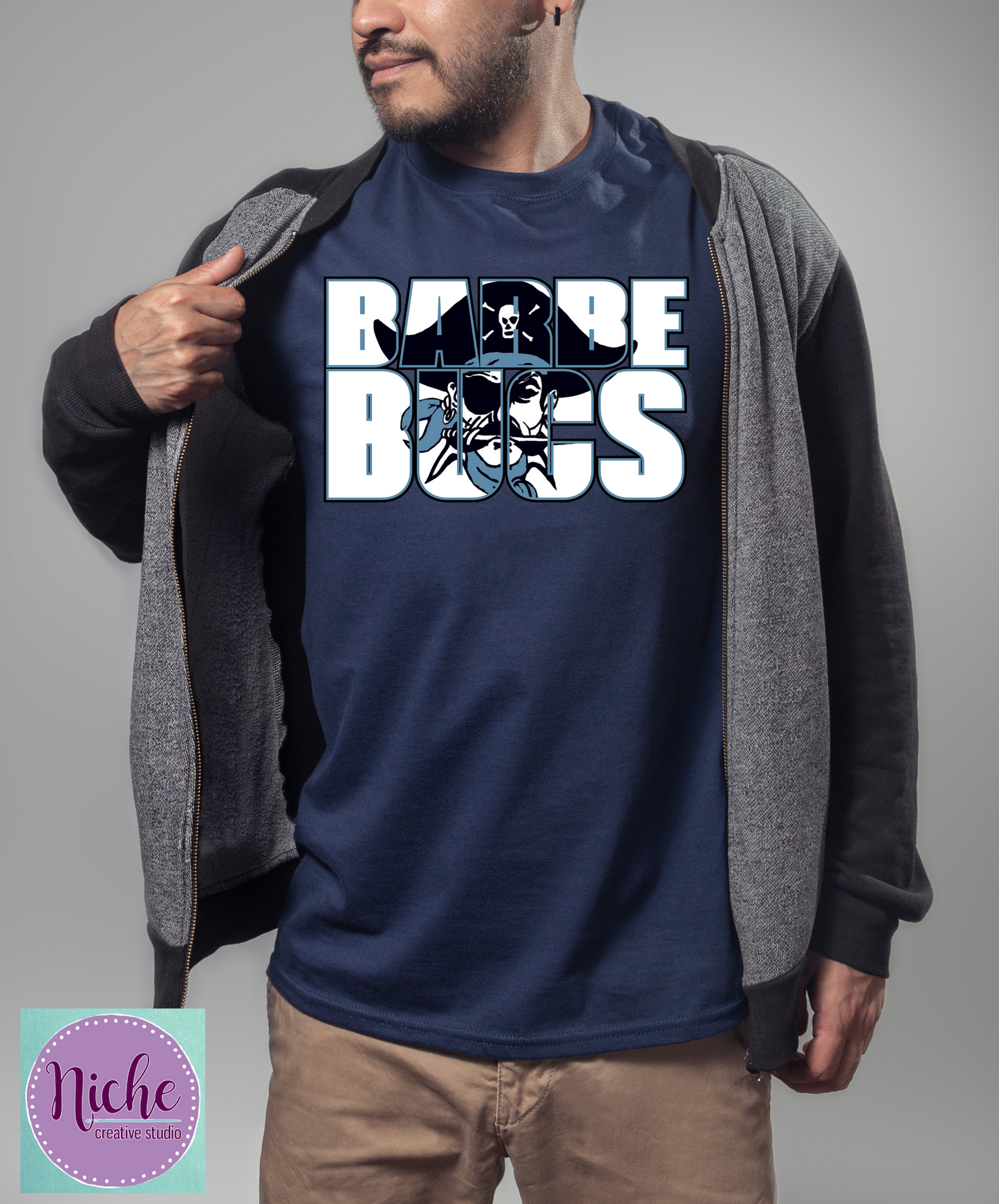 -BAR1917 Barbe Bucs  knock out Decal