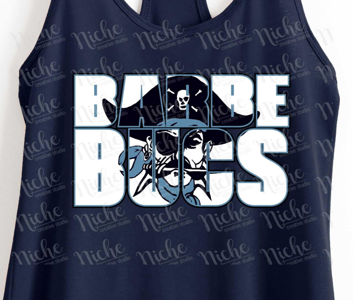 -BAR1917 Barbe Bucs  knock out Decal
