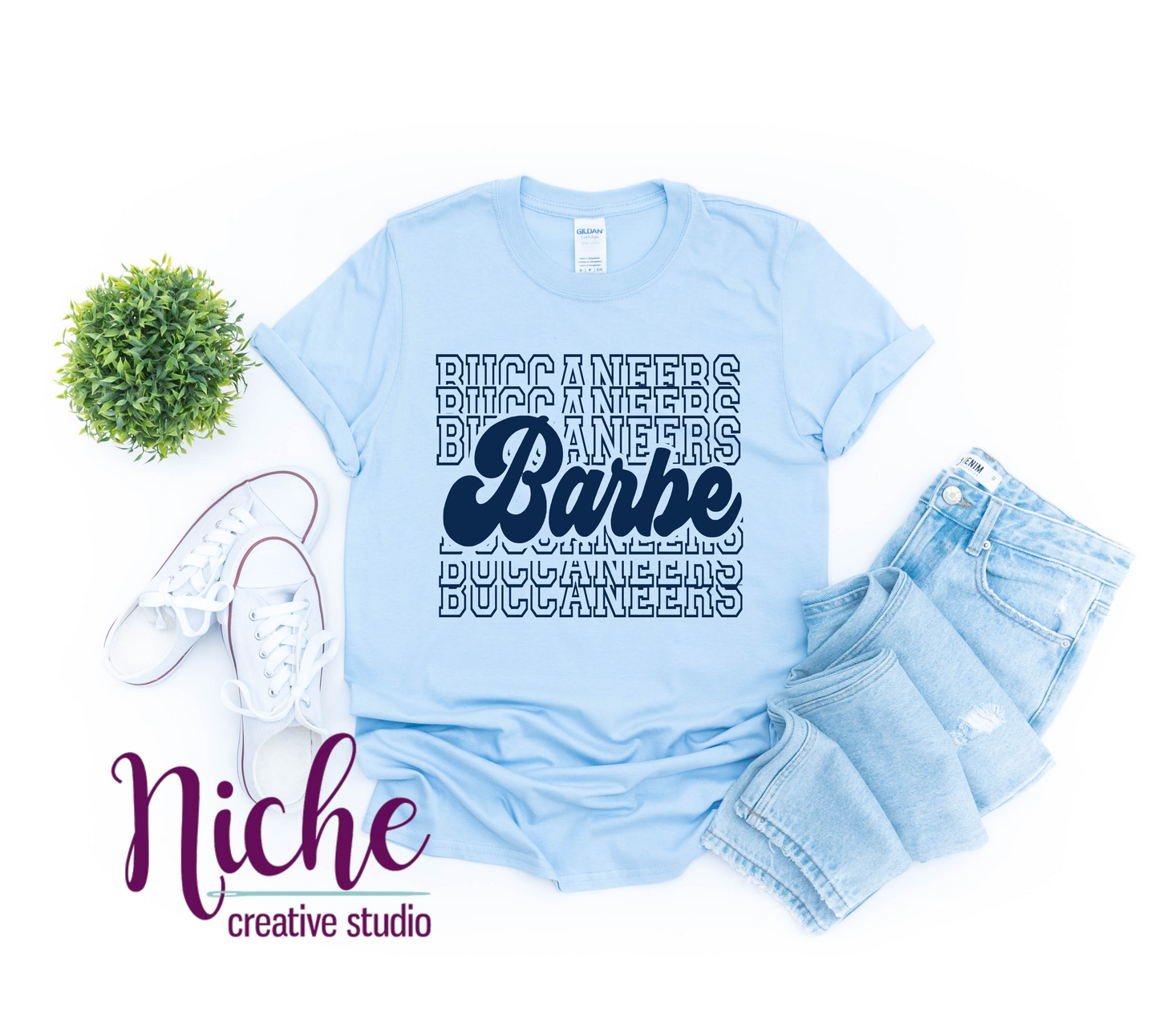 -BAR1958 Barbe Buccaneers Repeat Decal