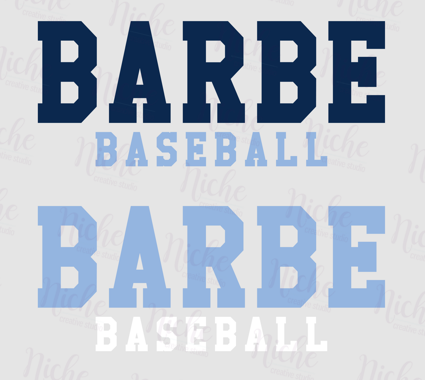 -BAR1989 Barbe Baseball Decal