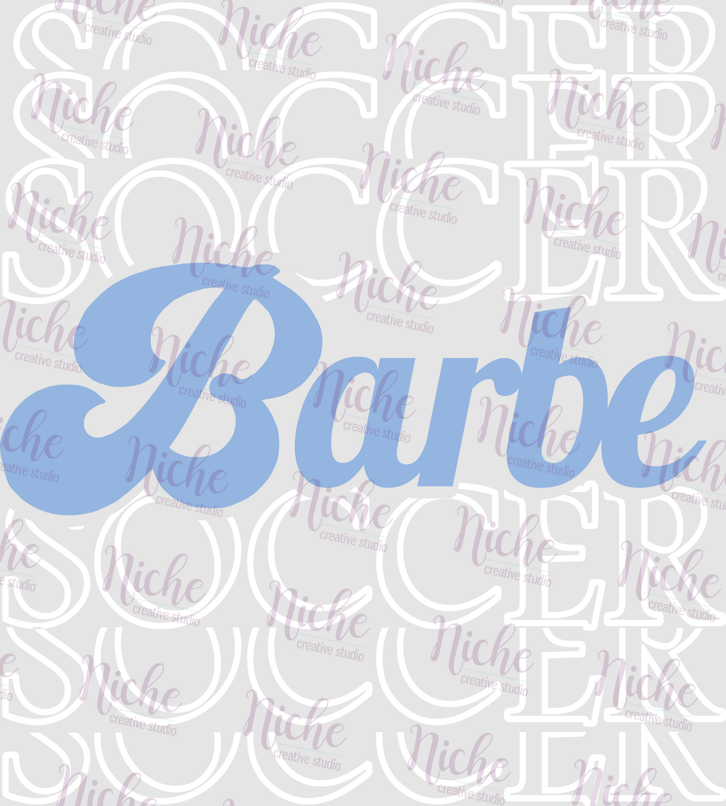 -BAR1997 Barbe Soccer Repeating Decal
