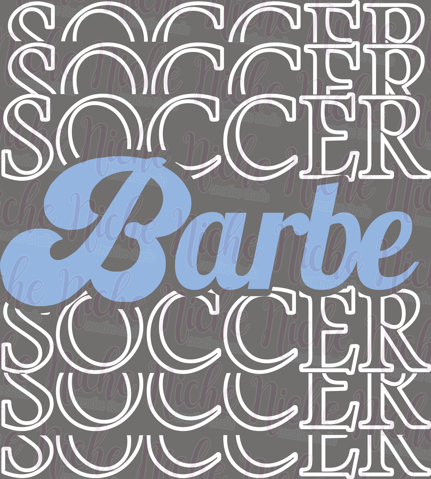 -BAR1997 Barbe Soccer Repeating Decal