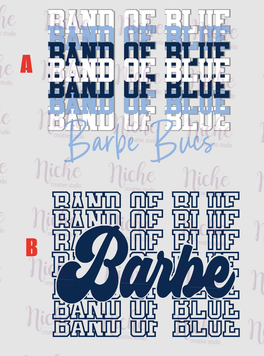 -BAR2043 Barbe Band Of Blue Decal