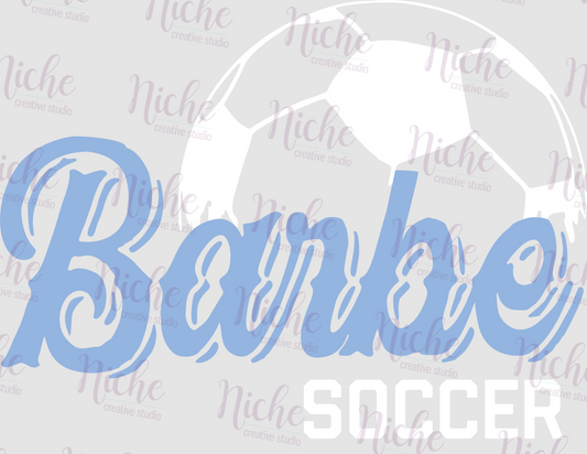 -BAR2587 Barbe Soccer Decal