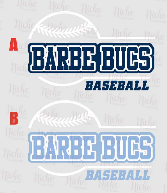 -BAR3073 Barbe Bucs Baseball Decal