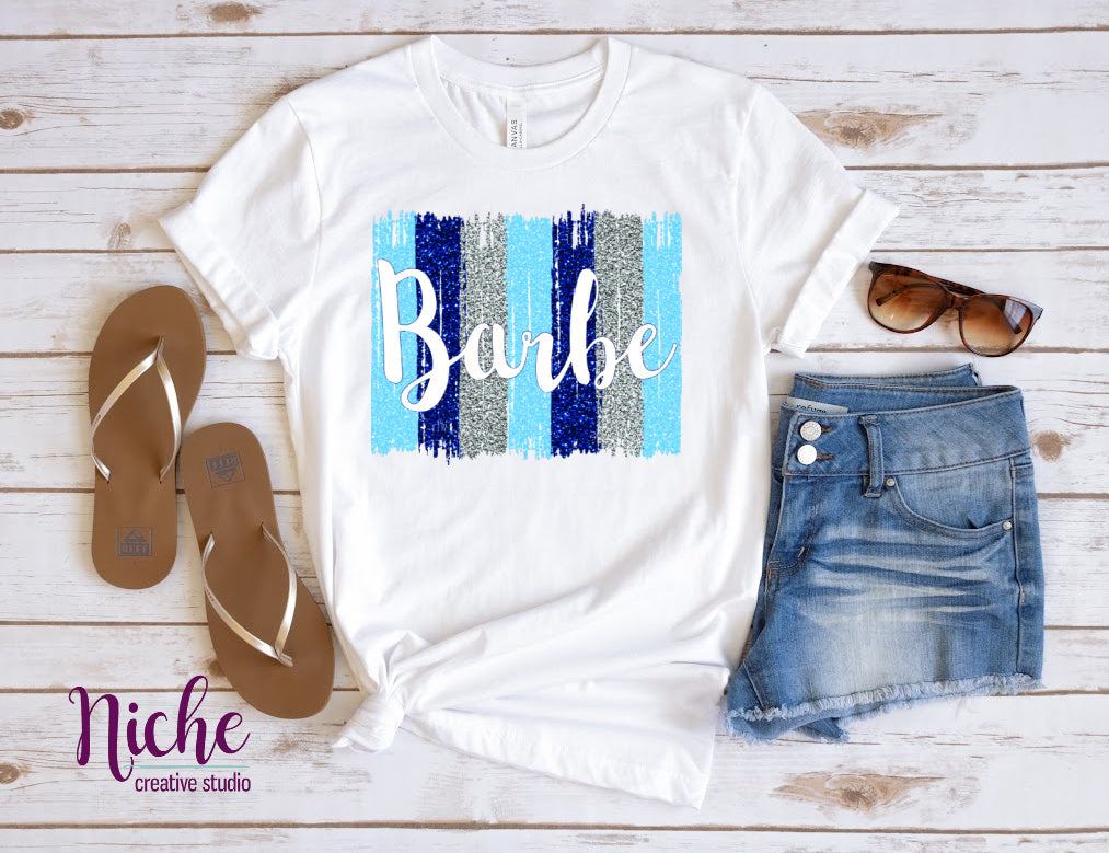 -BAR3081 Barbe Glitter Brushstroke Decal
