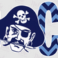 -BAR3083 Bucs Glitter Lettering Decal