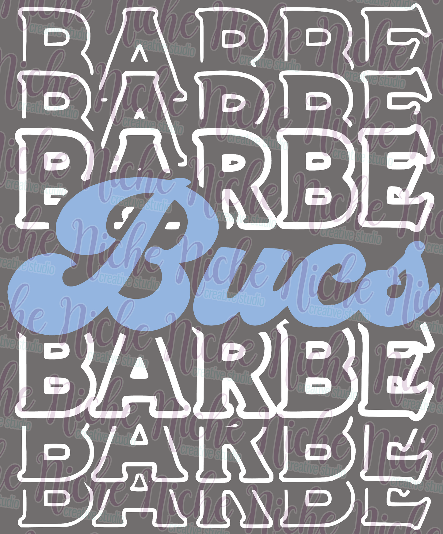 -BAR3084 Bucs Repeating Decal