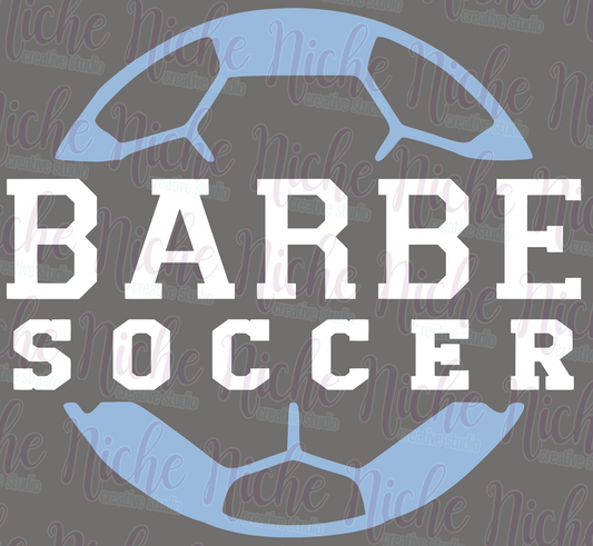 -BAR3087 Barbe Soccer Ball Decal