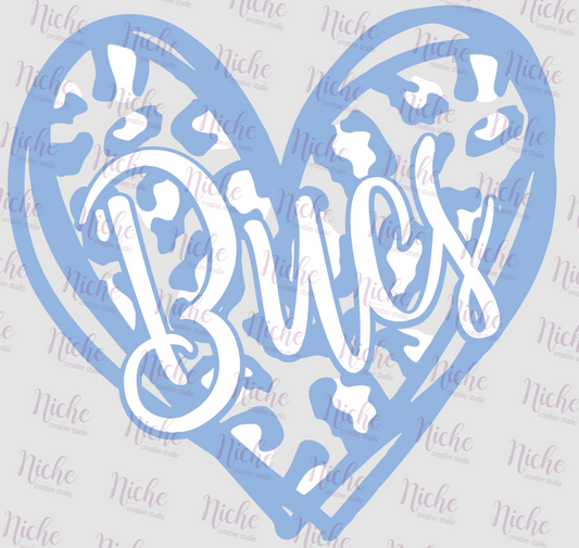 - BAR637 Bucs Leopard Heart Decal