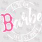 - BAR734 Come On Barbe Circle Decal