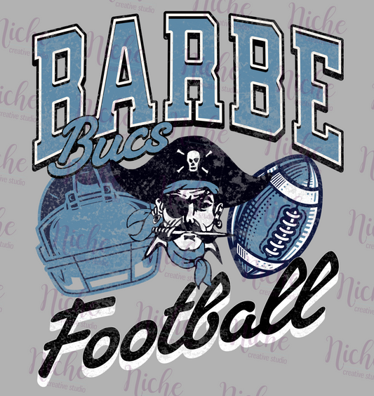 -BAR8229 Barbe Football Decal