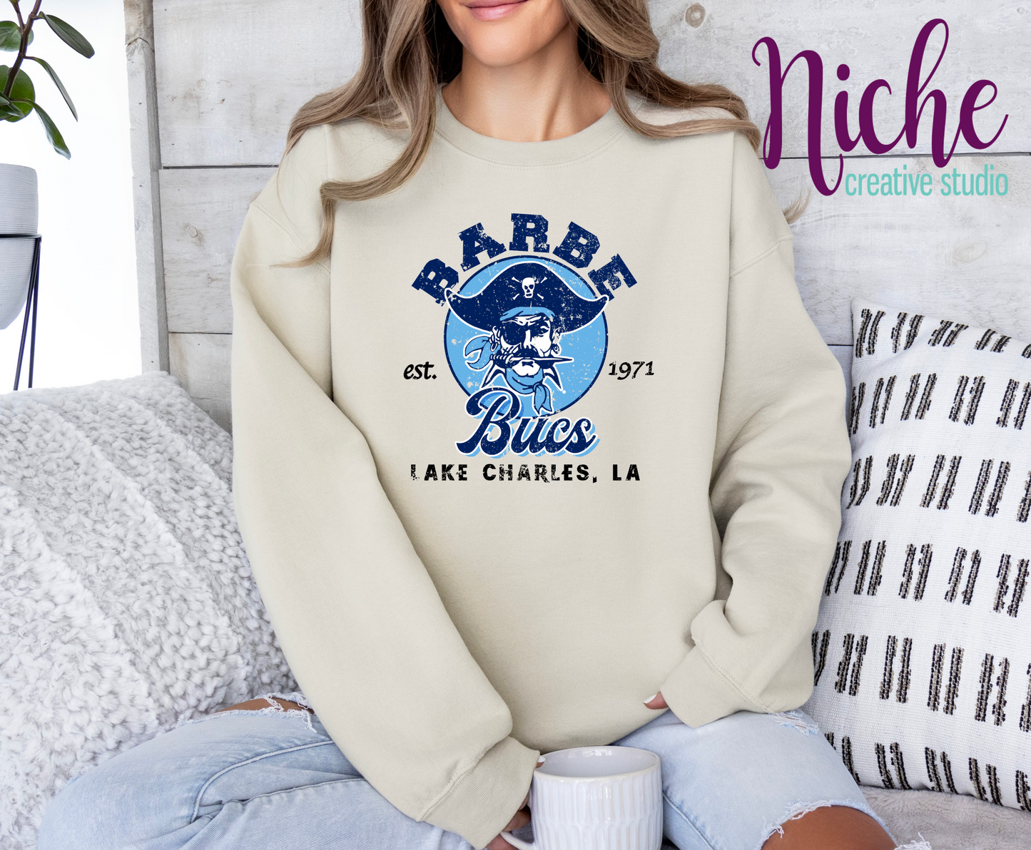 -BAR8296 Barbe Bucs Old School Decal