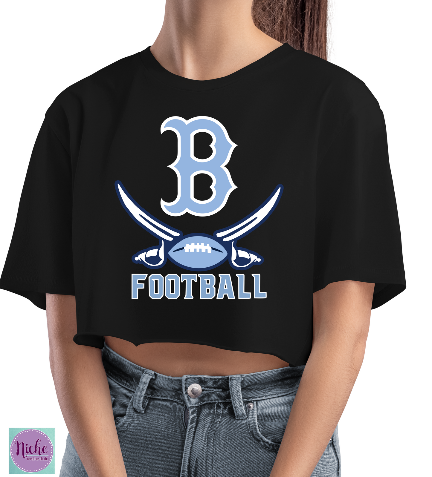 -BAR8298 Barbe Football Swords Decal