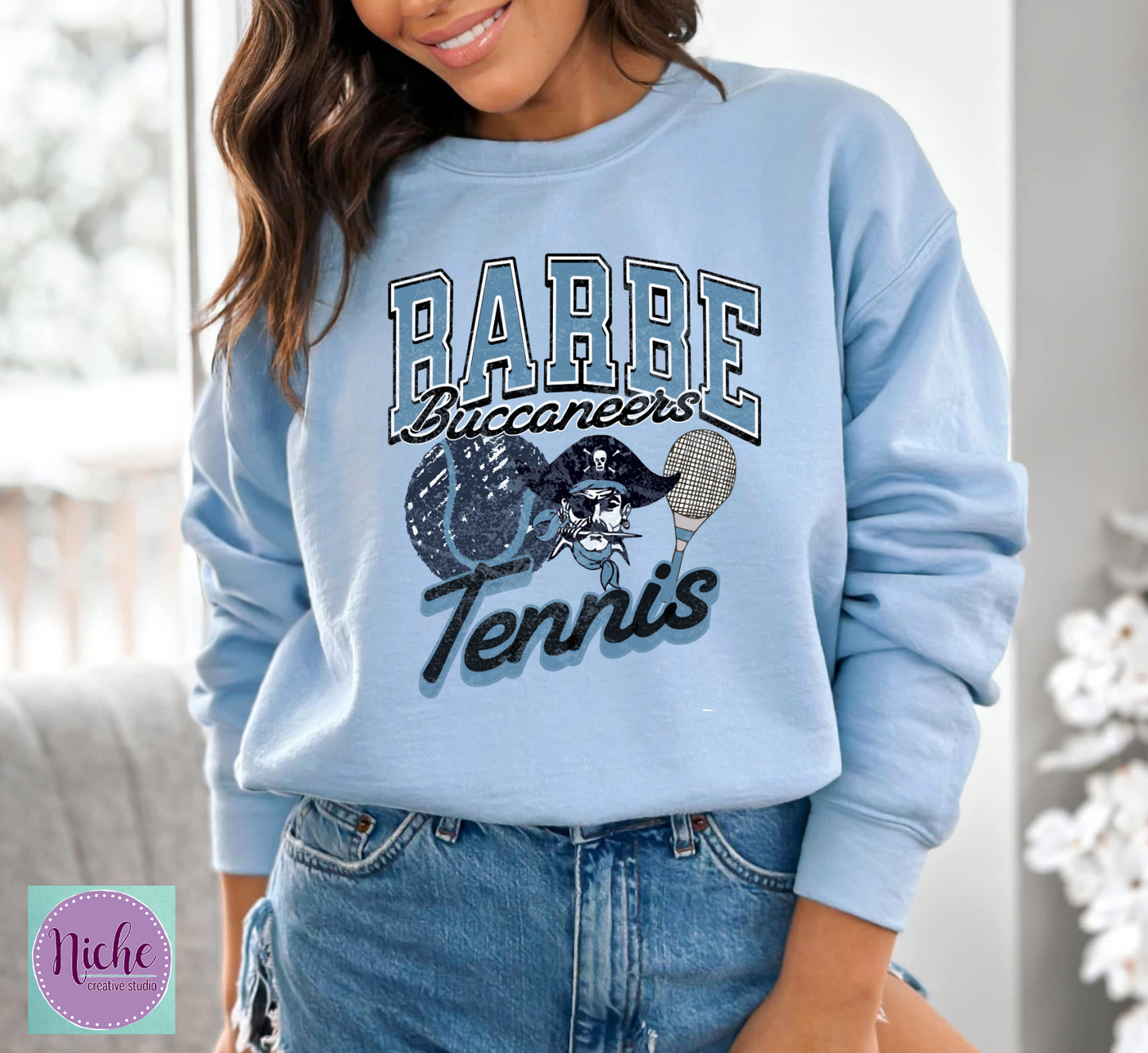 -BAR8462 Barbe Tennis Decal