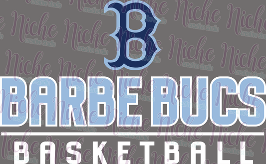 -BAR8480 Barbe Bucs Basketball Decal