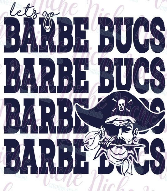 -BAR8485 Barbe Bucs Repeat Decal