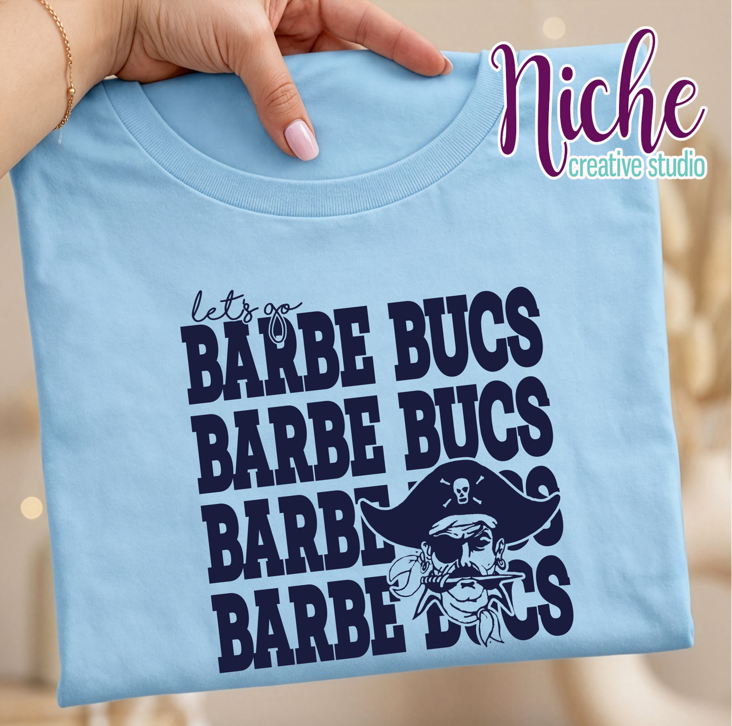 -BAR8485 Barbe Bucs Repeat Decal