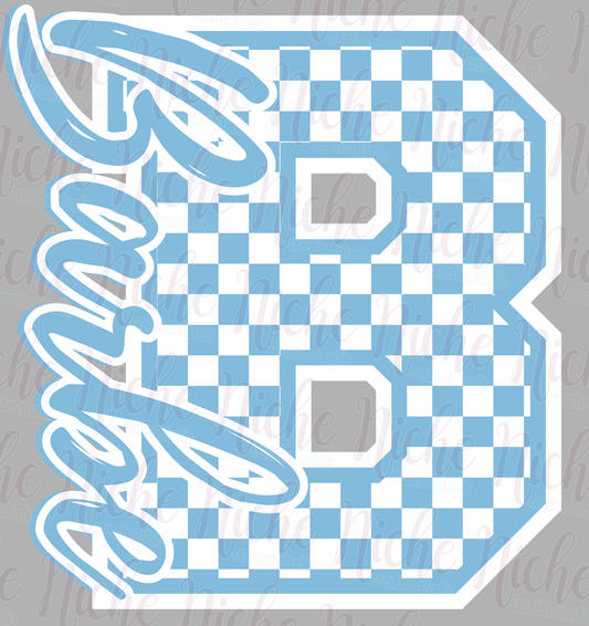 -BAR8488 Barbe Checkered Decal