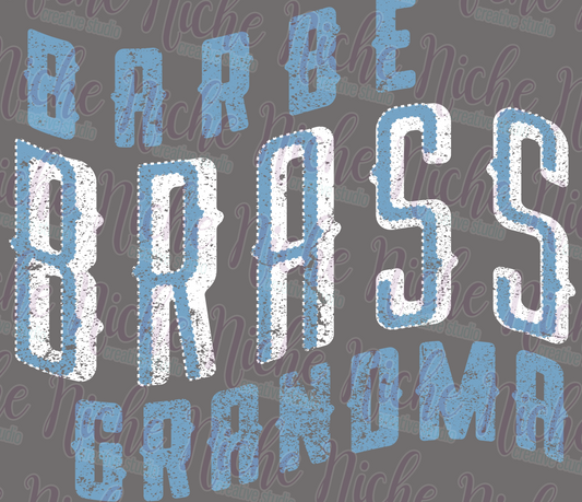 -BAR8490 Barbe Brass Grandma Decal