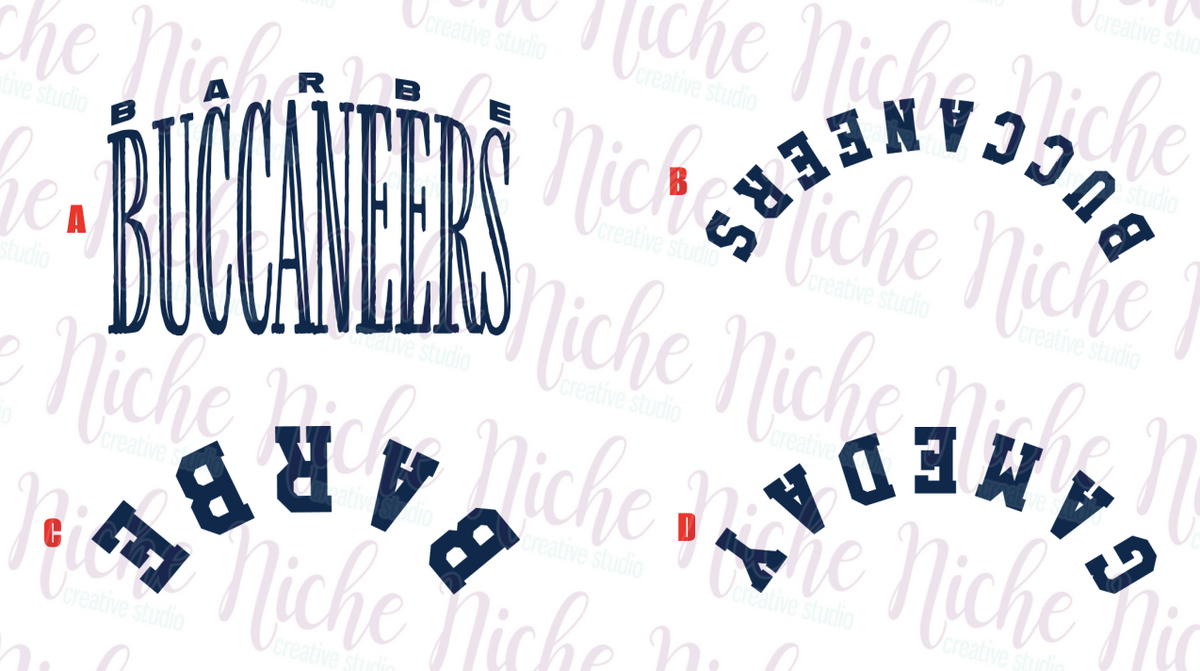 -BAR8491 Barbe Buccaneers Decal