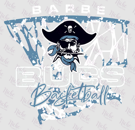 -BAR934 Bucs Basketball Decal