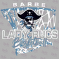 -BAR935 Lady Bucs Basketball Decal