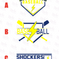-BAS1635 Shockers Baseball Decal
