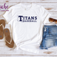 -BAS1636 Titans Baseball Decal