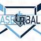 -BAS1662 La Reign Baseball Bats Decal