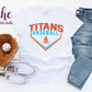 -BAS5121 Titans Baseball Decal