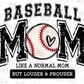 -BAS1755 Baseball Mom Louder Prouder Decal