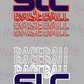 -BAS1861 SLC Baseball Repeating Decal