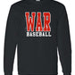 -BAS2598 War Baseball Decal