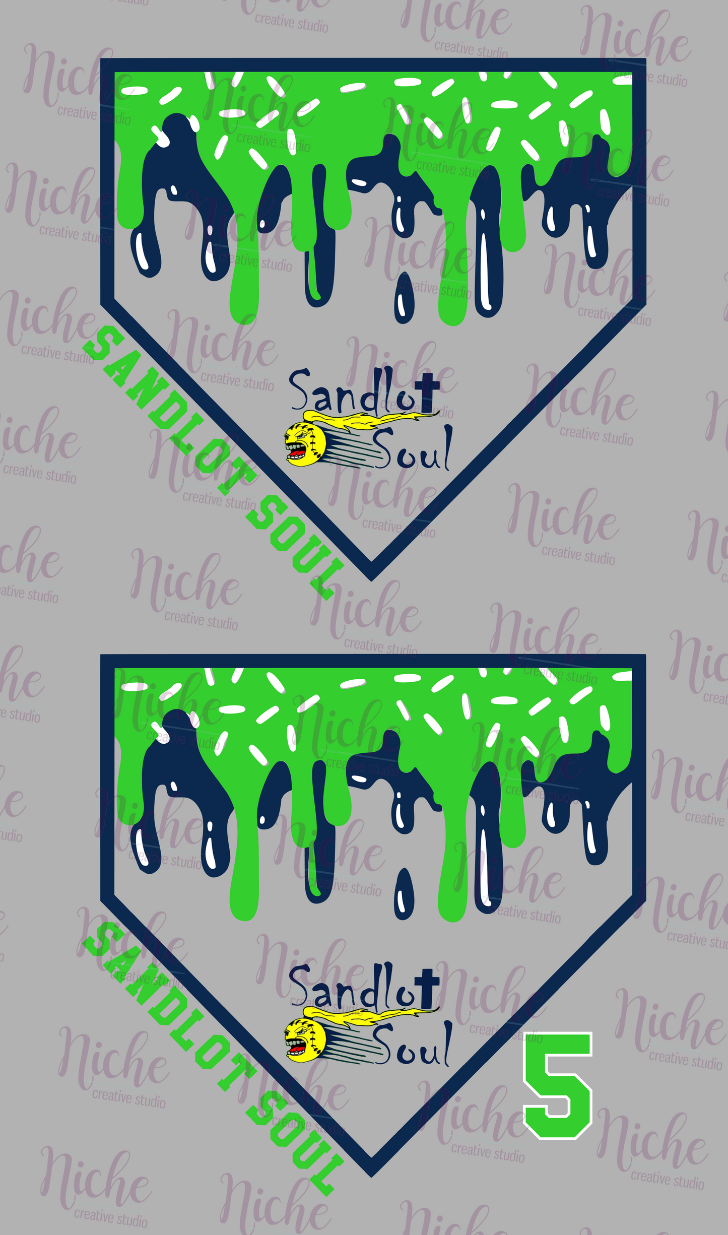 -BAS3060 Sandlot Soul Drip Decal