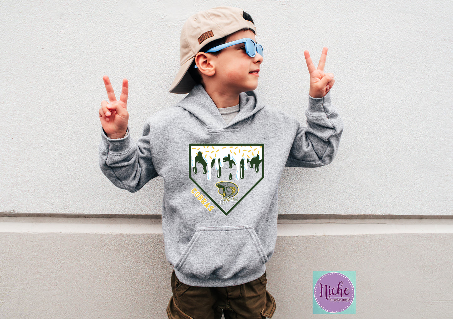 -BAS3098 Cobra Baseball Drip Decal