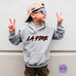 -BAS3163 LA Fire Tribal Letters Decal