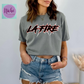-BAS3163 LA Fire Tribal Letters Decal