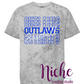 -BAS3175 Outlaws Baseball Repeat Decal