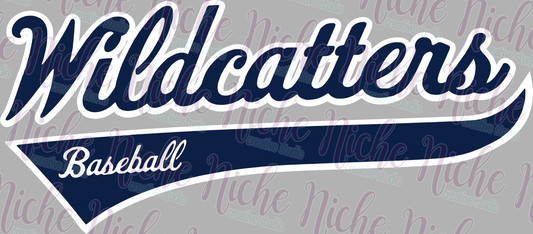 -BAS4474 Wildcatters Baseball Decal