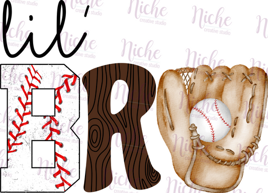 -BAS8103 Lil Bro Baseball Decal