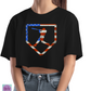 -BAS8138 Baseball Player US Flag Decal