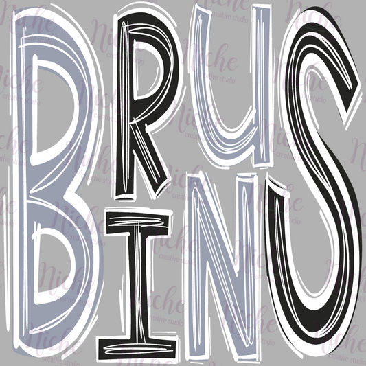 -BEL1922 Bruins Doodle Decal