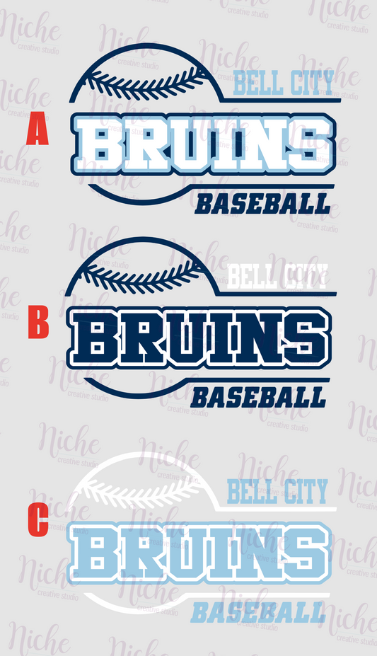 -BEL1979 Bell City Bruins Baseball Decal