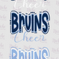-BEL1984 Bruins Cheer Decal