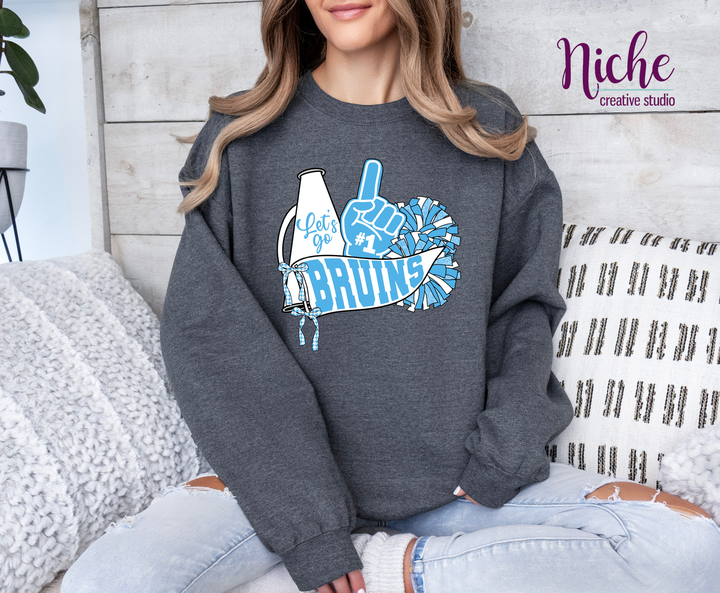 -BEL8249 Bruins Cheer Decal