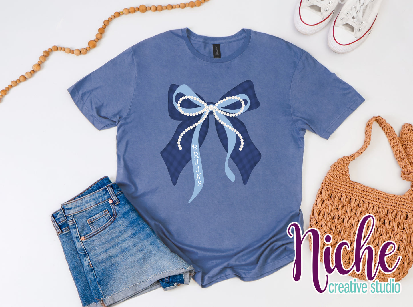 -BEL8477 Bell City Pearl Bow Decal