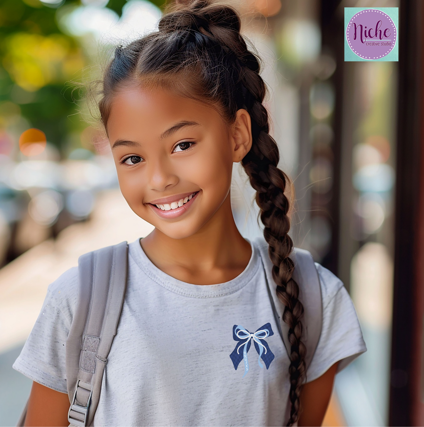 -BEL8477 Bell City Pearl Bow Decal